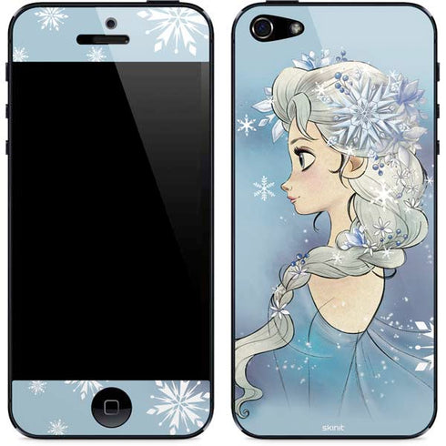 Disney Frozen Elsa Side Portrait Art iPhone 5/5s/5SE Skin