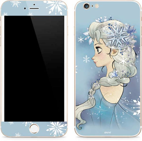 Disney Frozen Elsa Side Portrait Art iPhone 6/6s Plus Skin