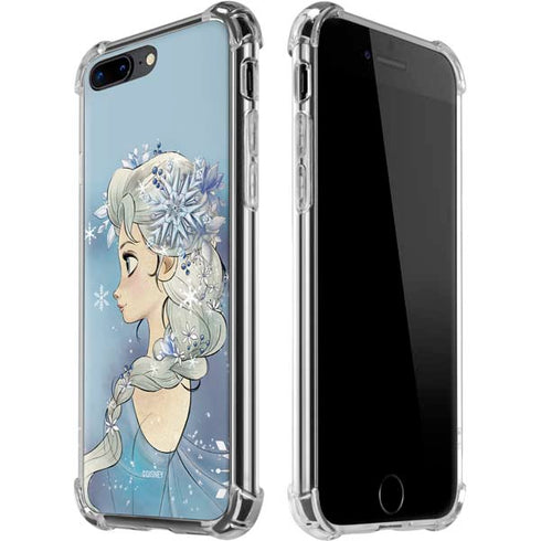 Disney Frozen Elsa Side Portrait Art iPhone 7/8 Plus Clear Case