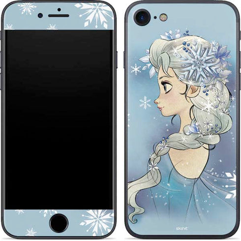 Disney Frozen Elsa Side Portrait Art iPhone 7 Skin