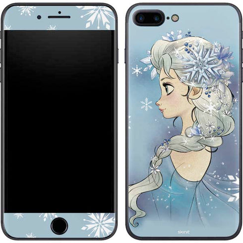 Disney Frozen Elsa Side Portrait Art iPhone 8 Plus Skin