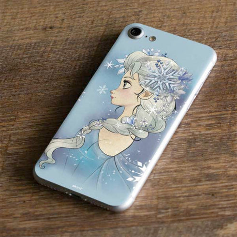 Disney Frozen Elsa Side Portrait Art iPhone 8 Skin