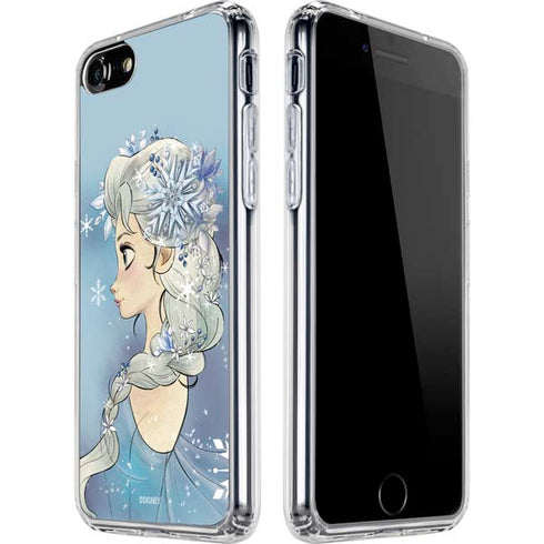 Disney Frozen Elsa Side Portrait Art iPhone SE (2nd & 3rd Gen) Clear Case