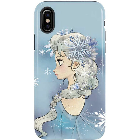 Disney Frozen Elsa Side Portrait Art iPhone X Pro Case