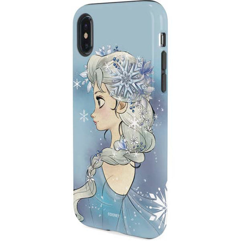 Disney Frozen Elsa Side Portrait Art iPhone X Pro Case