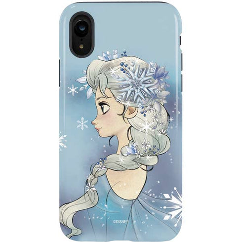 Disney Frozen Elsa Side Portrait Art iPhone XR Pro Case