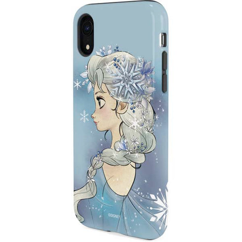 Disney Frozen Elsa Side Portrait Art iPhone XR Pro Case