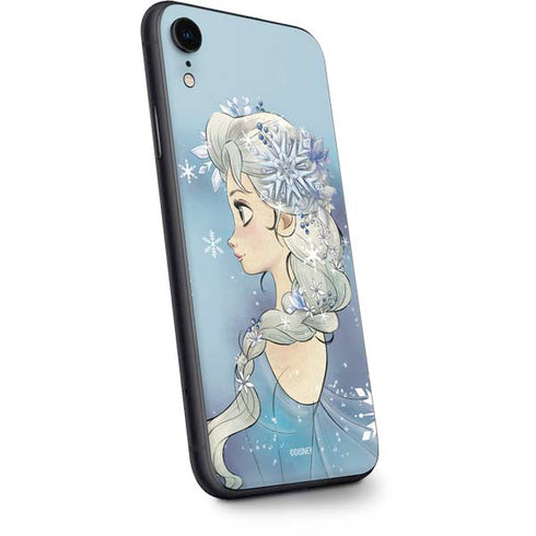 Disney Frozen Elsa Side Portrait Art iPhone XR Skin