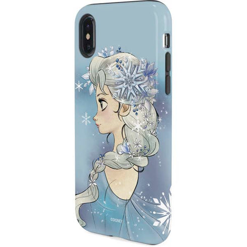 Disney Frozen Elsa Side Portrait Art iPhone XS Pro Case