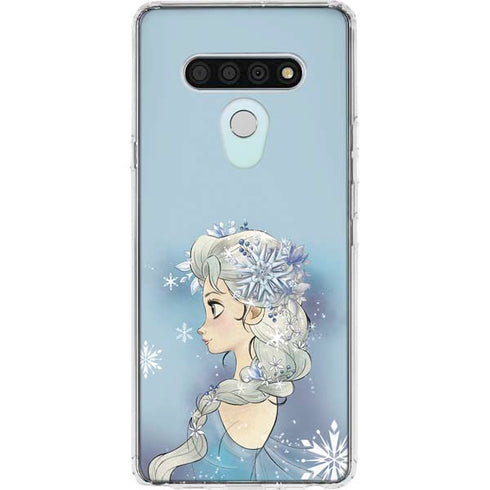 Disney Frozen Elsa Side Portrait Art LG Stylo 6 Clear Case