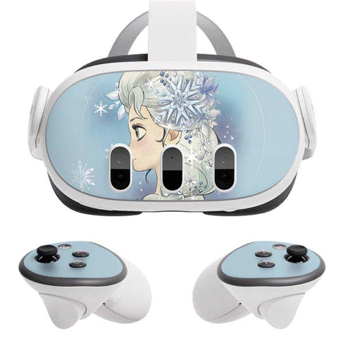 Disney Frozen Elsa Side Portrait Art Meta Quest 3 Skin