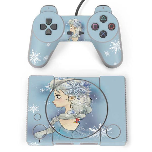 Disney Frozen Elsa Side Portrait Art PlayStation Classic Bundle Skin