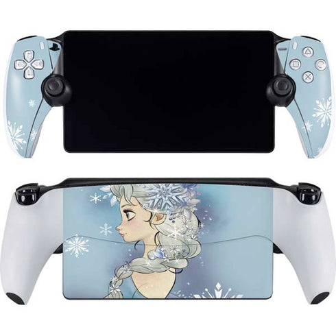 Disney Frozen Elsa Side Portrait Art PlayStation Portal Remote Player Skin