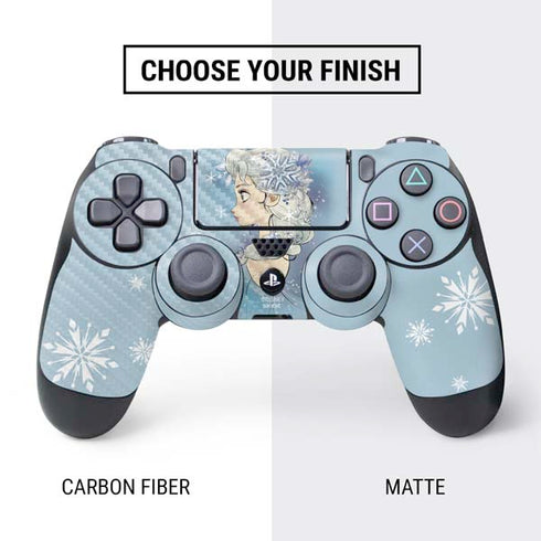 Disney Frozen Elsa Side Portrait Art PS4 Controller Skin