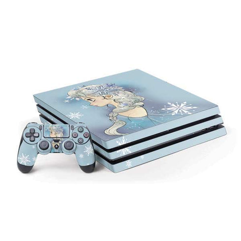 Disney Frozen Elsa Side Portrait Art PS4 Pro Bundle Skin