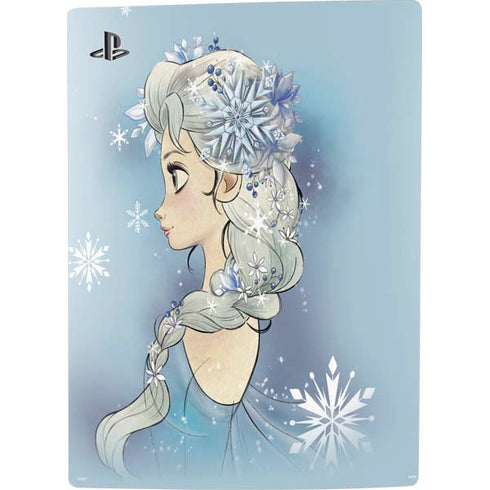 Disney Frozen Elsa Side Portrait Art PS5 Console Skin