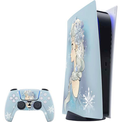 Disney Frozen Elsa Side Portrait Art PS5 Digital Edition Bundle Skin
