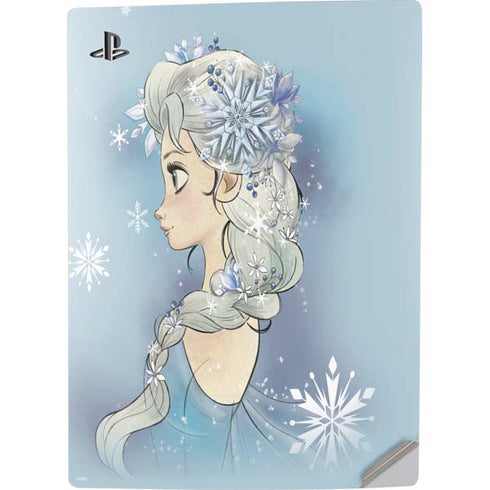 Disney Frozen Elsa Side Portrait Art PS5 Digital Edition Console Skin