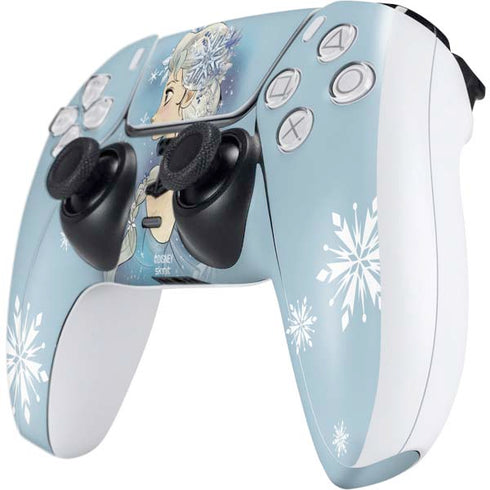 Disney Frozen Elsa Side Portrait Art PS5 Controller Skin