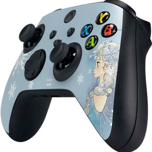 Disney Frozen Elsa Side Portrait Art Xbox Series X Controller Skin