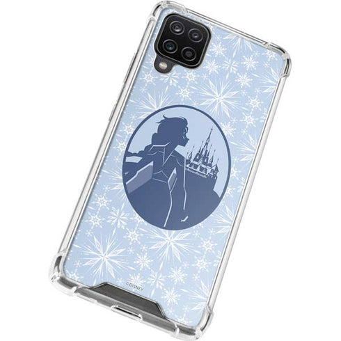 Disney Frozen II Elsa Silhouette Galaxy A12 Clear Case