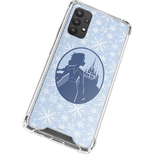 Disney Frozen II Elsa Silhouette Galaxy A32 5G Clear Case