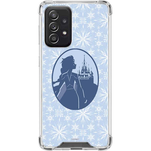 Disney Frozen II Elsa Silhouette Galaxy A52 5G Clear Case