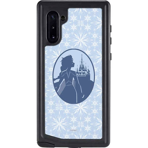 Disney Frozen II Elsa Silhouette Galaxy Note 10 Waterproof Case