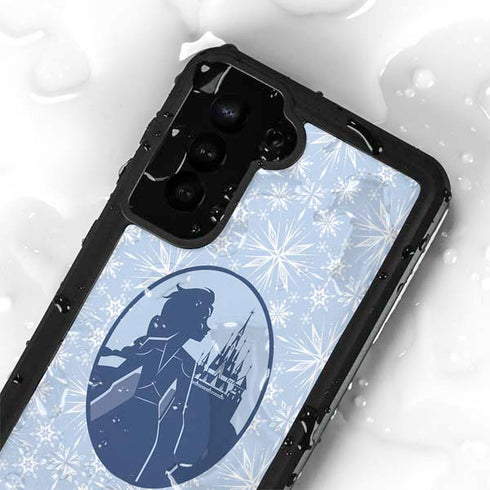 Disney Frozen II Elsa Silhouette Galaxy S23 Plus Waterproof Case