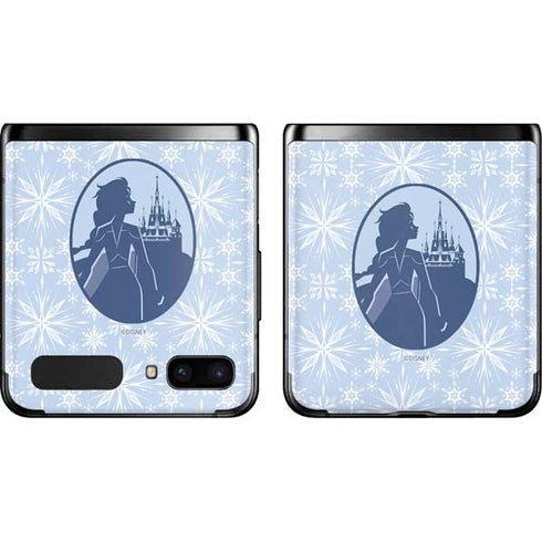 Disney Frozen II Elsa Silhouette Galaxy Z Flip Skin