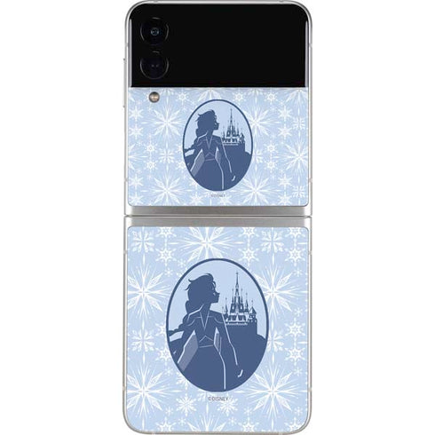 Disney Frozen II Elsa Silhouette Galaxy Z Flip4 5G Skin