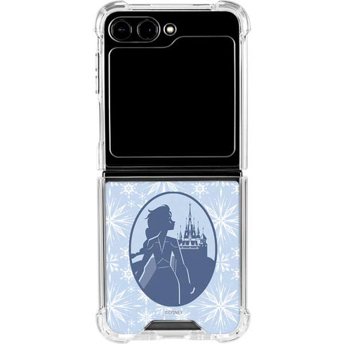 Disney Frozen II Elsa Silhouette Galaxy Z Flip5 5G Clear Case
