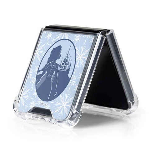 Disney Frozen II Elsa Silhouette Galaxy Z Flip5 5G Clear Case