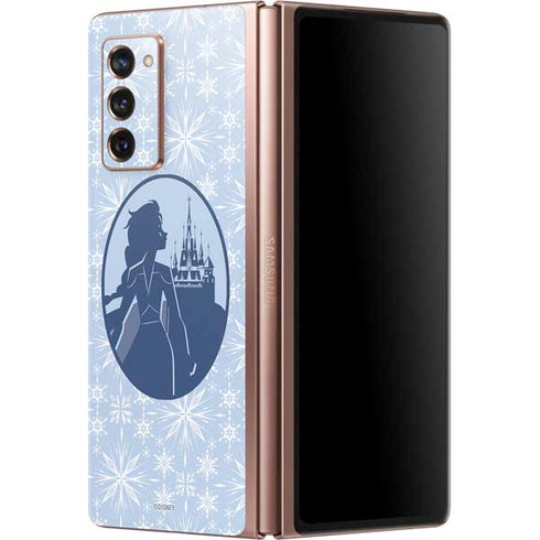 Disney Frozen II Elsa Silhouette Galaxy Z Fold2 5G Skin