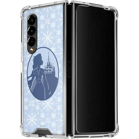 Disney Frozen II Elsa Silhouette Galaxy Z Fold4 5G Clear Case