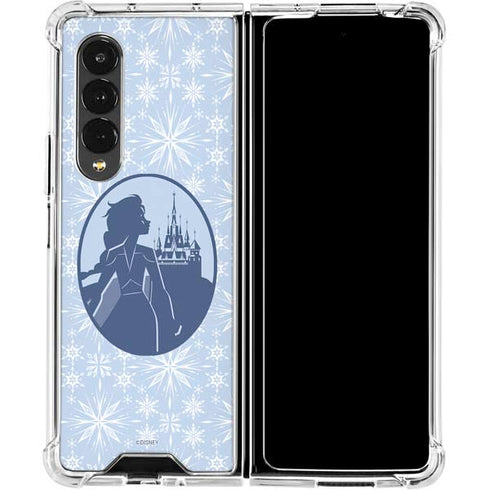 Disney Frozen II Elsa Silhouette Galaxy Z Fold4 5G Clear Case