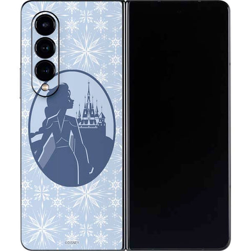 Disney Frozen II Elsa Silhouette Galaxy Z Fold4 5G Skin