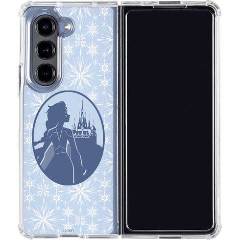 Disney Frozen II Elsa Silhouette Galaxy Z Fold5 5G Clear Case