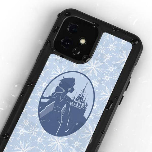 Disney Frozen II Elsa Silhouette iPhone 12 Mini Waterproof Case