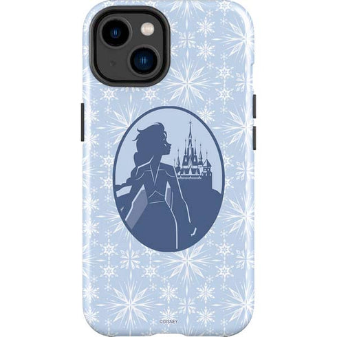 Disney Frozen II Elsa Silhouette iPhone 14 Plus Impact Case