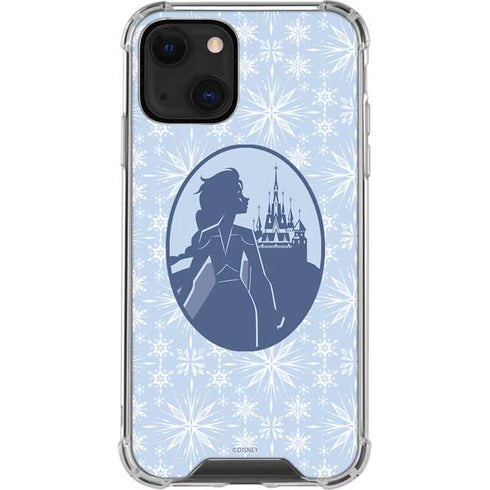 Disney Frozen II Elsa Silhouette iPhone 14 Plus Clear Case