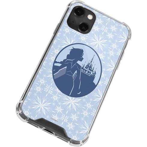 Disney Frozen II Elsa Silhouette iPhone 14 Plus Clear Case