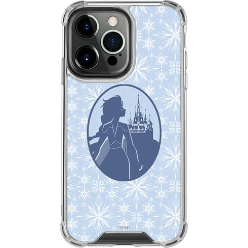 Disney Frozen II Elsa Silhouette iPhone 15 Pro Clear Case