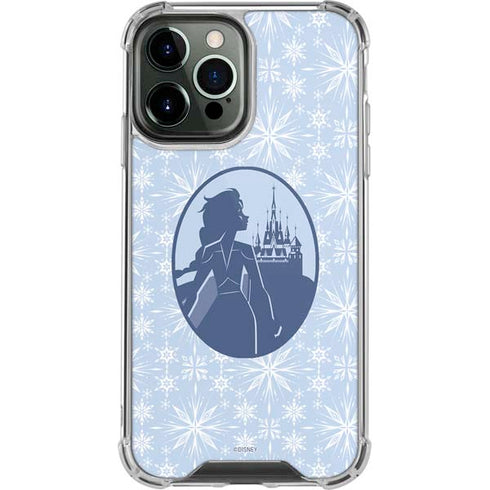 Disney Frozen II Elsa Silhouette iPhone 14 Pro Max Clear Case