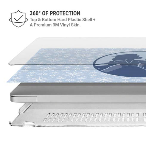 Disney Frozen II Elsa Silhouette MacBook Air 15in (2023-2025) Case plus Skin