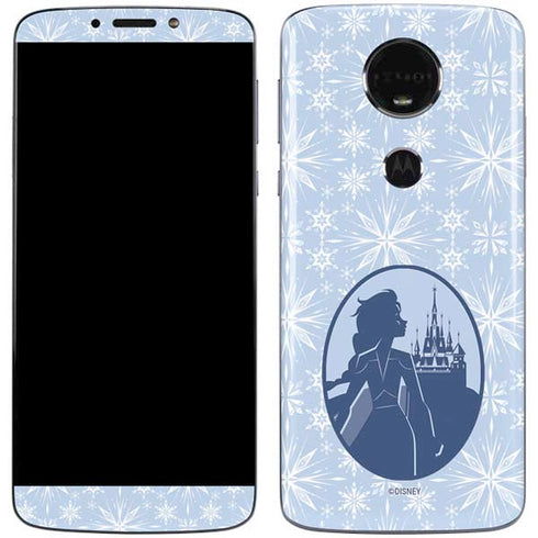 Disney Frozen II Elsa Silhouette Moto E5 Plus Skin