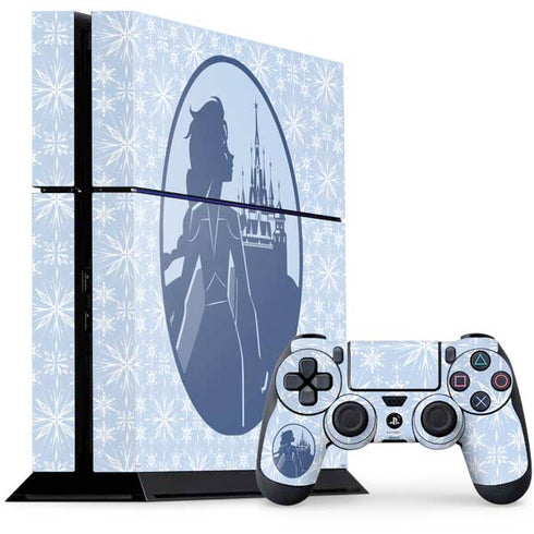 Disney Frozen II Elsa Silhouette PS4 Console and Controller Bundle Skin