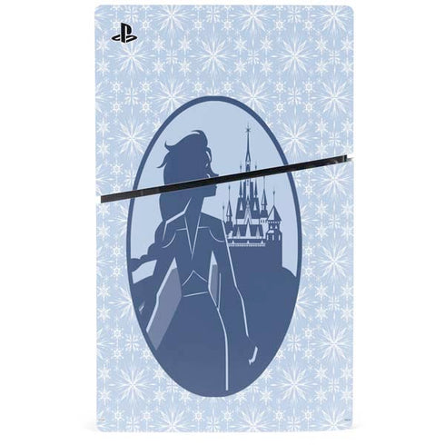 Disney Frozen II Elsa Silhouette PS5 Slim Digital Edition Console Skin