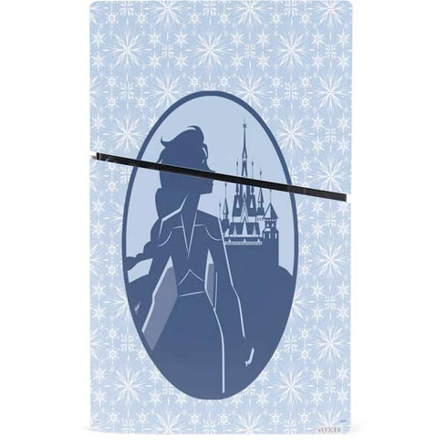 Disney Frozen II Elsa Silhouette PS5 Slim Digital Edition Console Skin