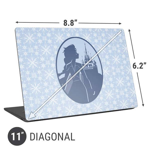 Disney Frozen II Elsa Silhouette Universal Laptop 11in (8.8 x 6.2in) Skin